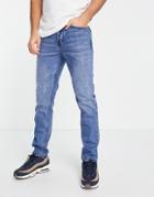 Pull & Bear Loose Straight Fit Jeans In Light Blue