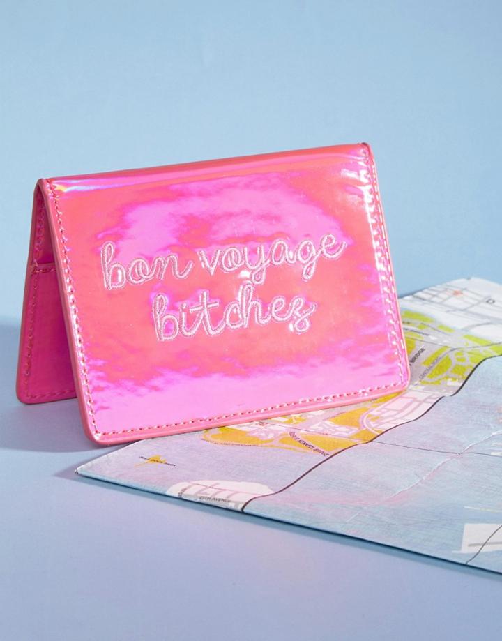 Skinnydip Bon Voyage Bitches Passport Holder - Multi