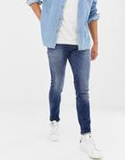 Chasin' Ego Skinny Jeans Light Wash - Blue