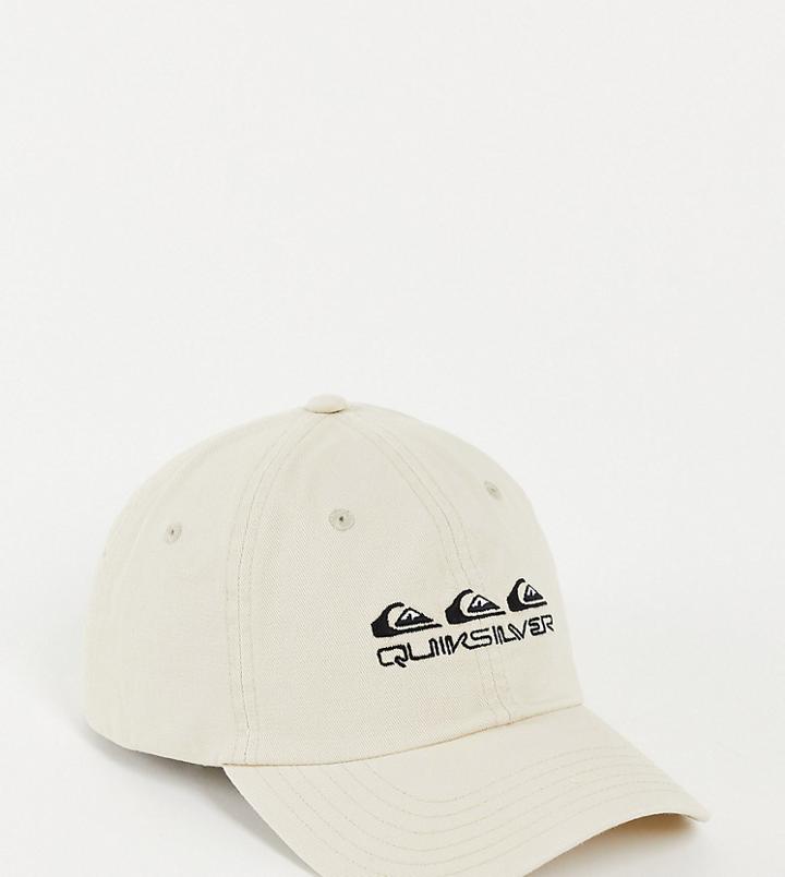 Quiksilver The Baseball Cap In Washed Beige Exclusive At Asos-neutral