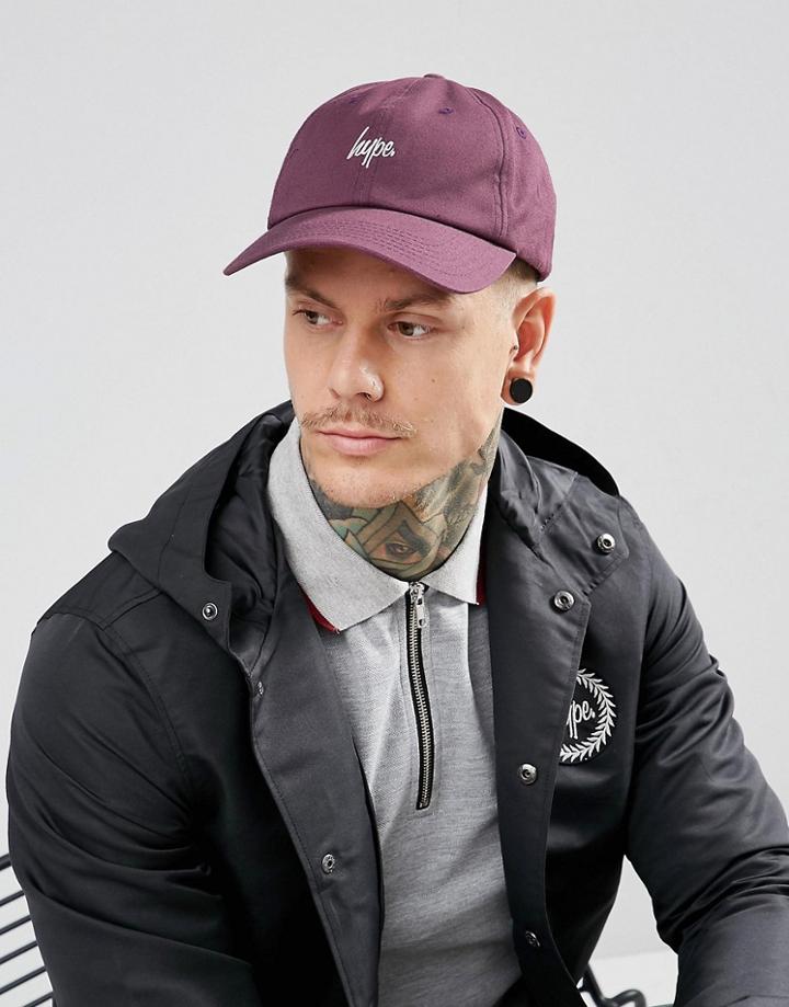 Hype Baseball Cap In Purple - Purple
