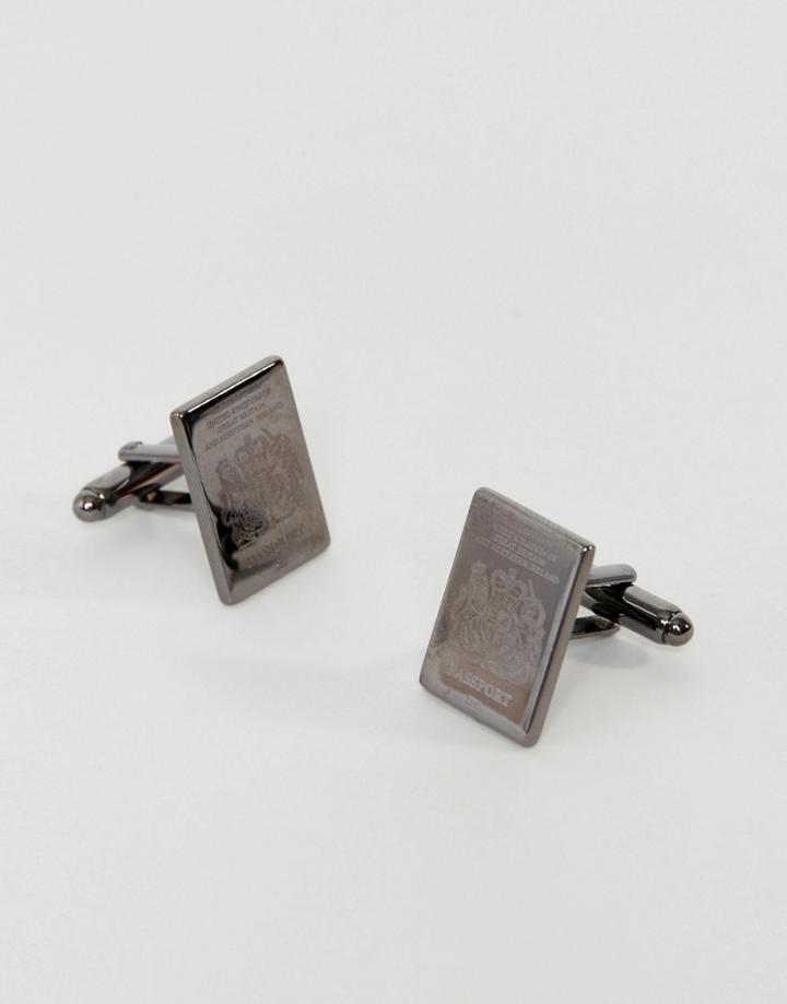 Simon Carter West End Passport Cufflink In Silver - Silver