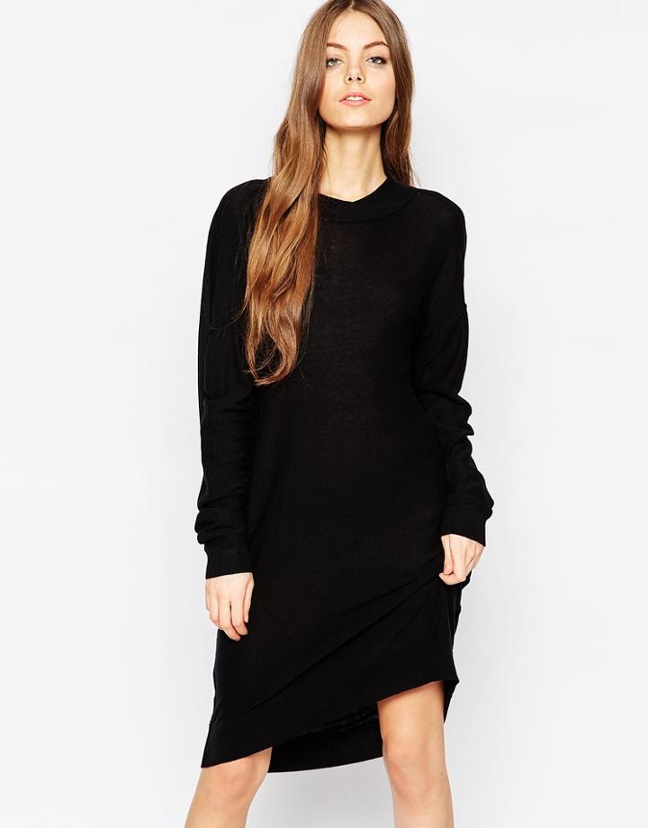 Just Female Air Sweater Dress - Black