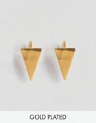 Ottoman Hands Trigon Ear Cuffs - Gold