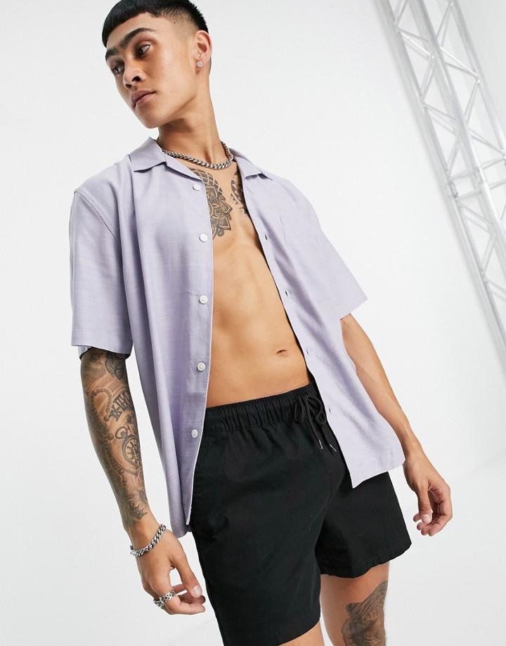 Weekday Chill Short Sleeve Shirt In Light Blue-blues