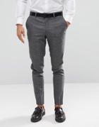 Jack & Jones Premium Smart Trouser In Pow Check - Gray