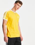 Adidas Originals Adicolor 3-stripes T-shirt In Collegiate Gold