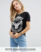 Noisy May Petite Band T-shirt - Black