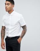 River Island Slim Fit Smart Shirt In White - White