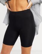 Asos Design Basic Legging Shorts In Black