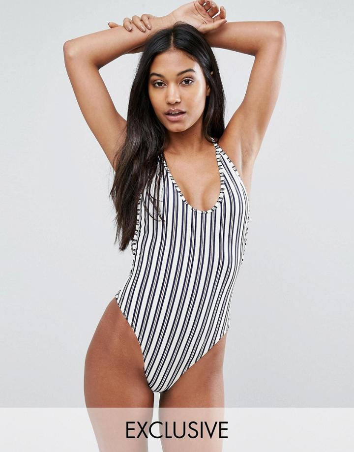 South Beach Stripe Swimsuit - Multi