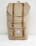 Herschel Supply Co Little America Backpack With Tortoise Shell Straps 25l - Beige