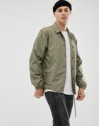 French Connection Nylon Summer Coach Jacket-green