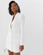 Asos Edition Blazer Wedding Dress-white