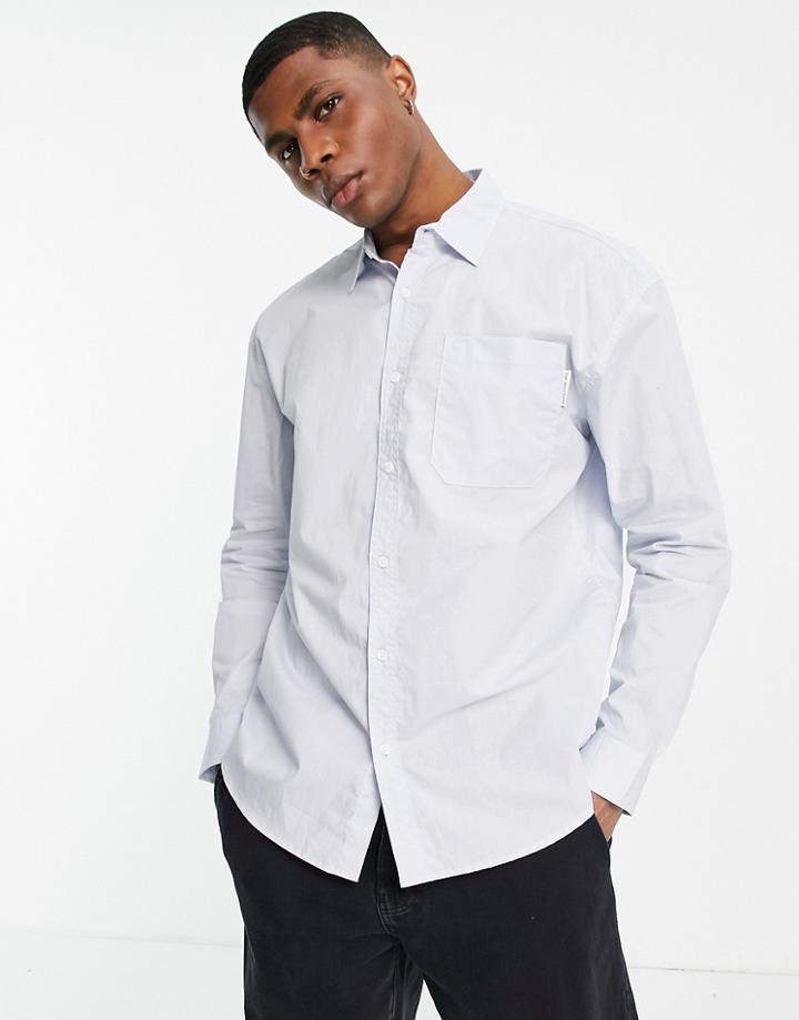 Topman Oversized Dad Shirt In Blue-blues