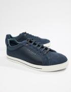 Ted Baker Eeril Sneakers In Navy Texture - Blue