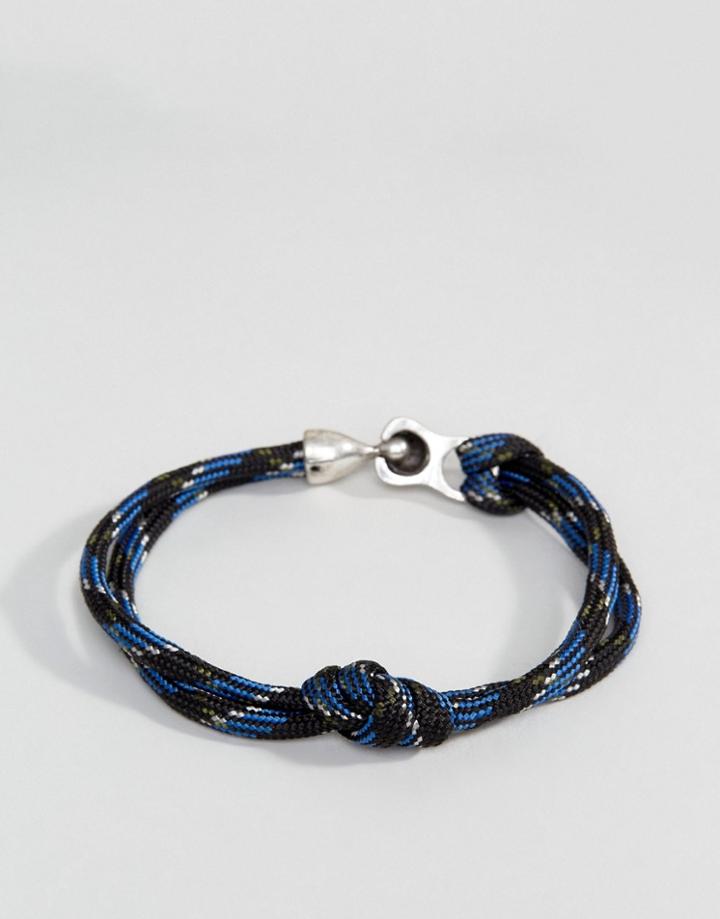 Icon Brand Rope Bracelet In Navy - Navy