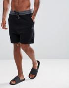 Emporio Armani Logo Lounge Shorts In Black - Black
