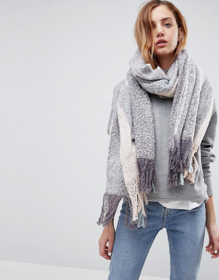 Stradivarius Stripe Blanket Scarf - Multi