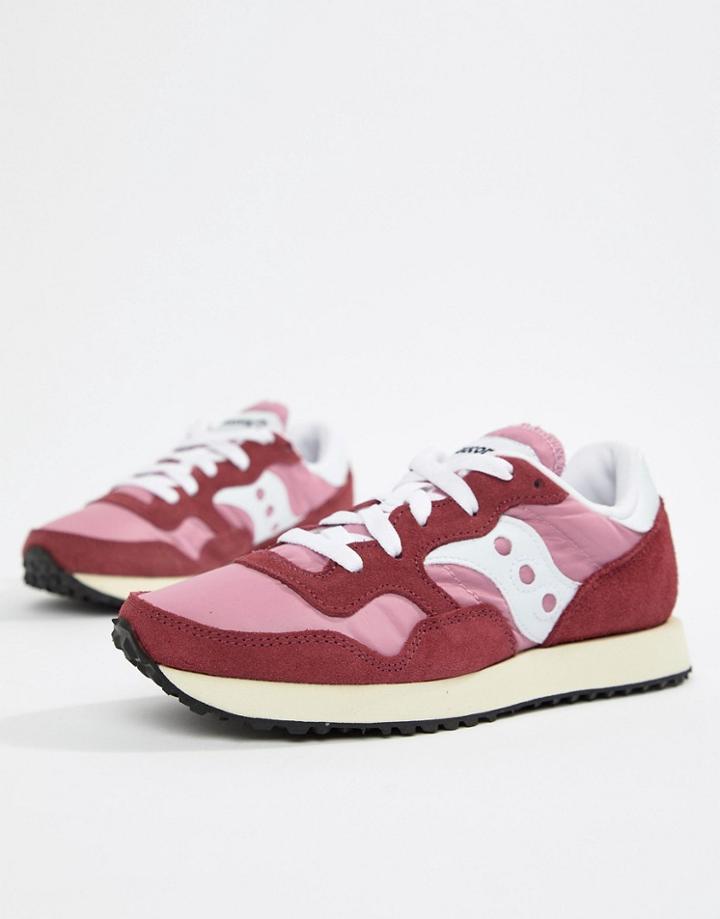 Saucony Dxn Vintage Trainer In Pink - Pink