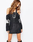 Stevie May Acid Rain Print Mini Dress - Multi