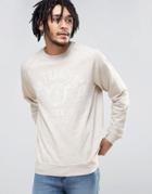 Esprit Crew Neck Sweatshirt With San Fran Print - Gray