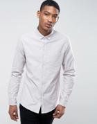 Asos Casual Regular Fit Oxford Shirt In Dusty Pink - Pink