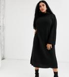 Native Youth Plus High Neck Sweater Dress