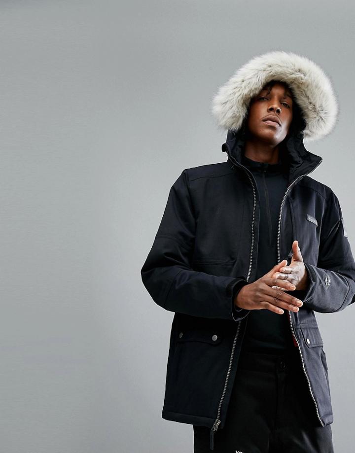 Columbia Catacomb Crest Ski Parka In Black - Black