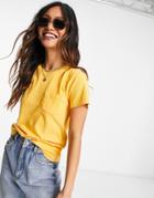 Levi's Crew Neck T-shirt With Pocket In Orange