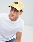 Abercrombie & Fitch Twill Cap Patch Logo In Yellow - Beige