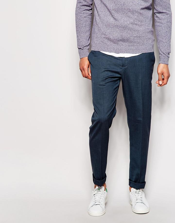 Asos Skinny Fit Smart Pants - Sharkskin
