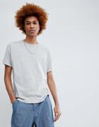 Asos Design Relaxed T-shirt With Cuff Tipping - Multi