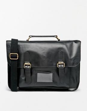Asos Leather Satchel - Black