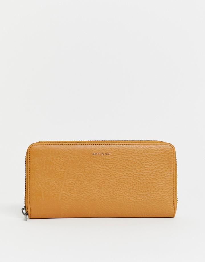Matt & Nat Dwell Zip Around Ladies' Wallet - Tan