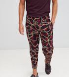 Reclaimed Vintage Inspired Relaxed Cropped Check Pants