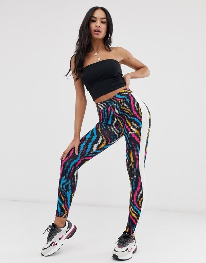 Puma Wild Zebra Print Leggings - Multi