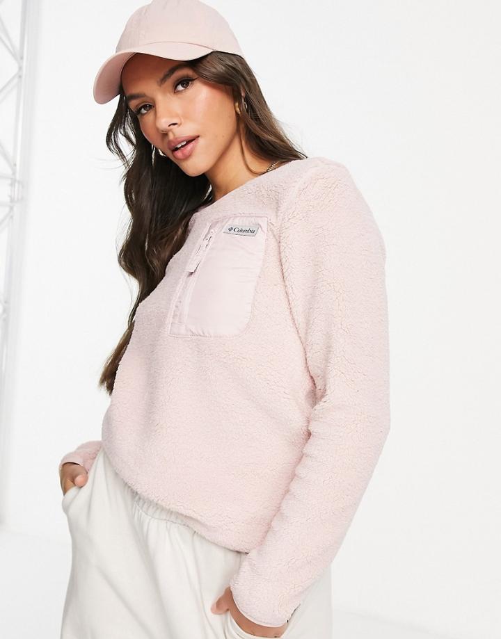 Columbia West Bend Sweatshirt In Pink