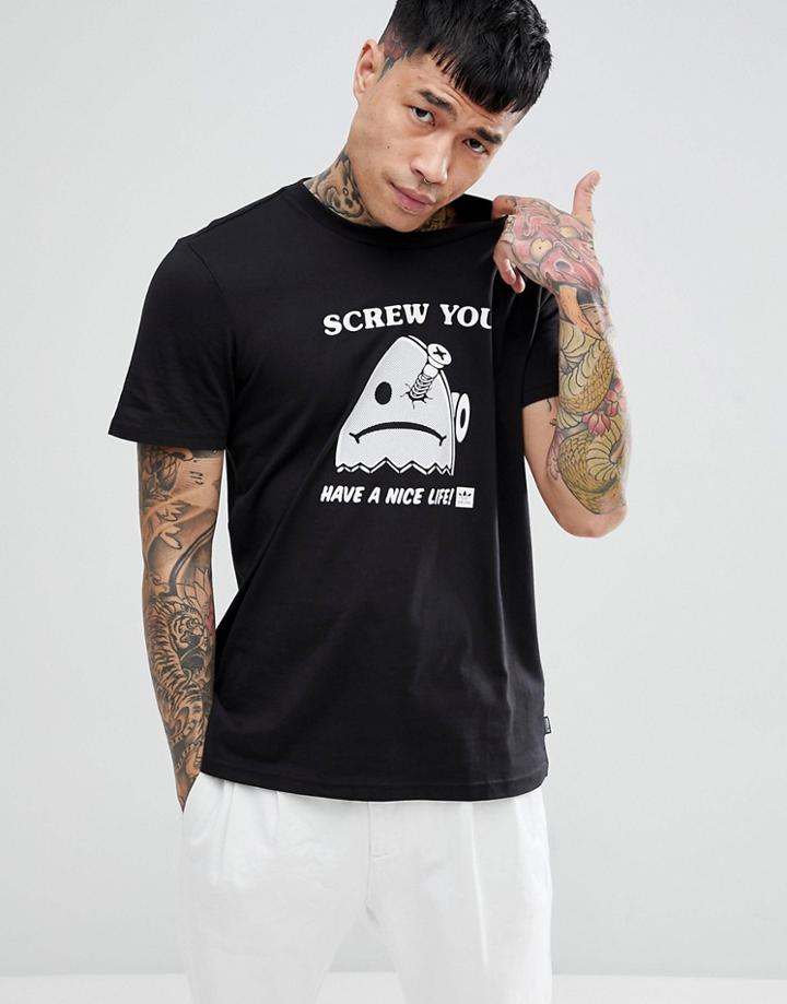 Adidas Skateboarding Screwed T-shirt In Black Cf5836 - Black