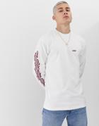 Vans Long Sleeve T-shirt With Arm Print In White