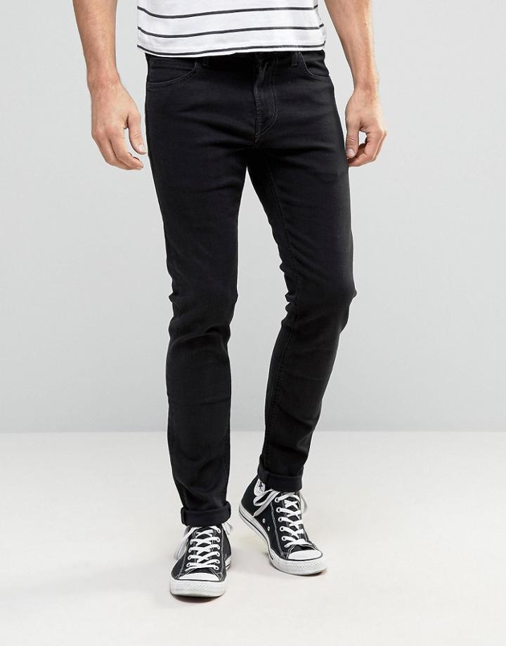 Lee Malone Super Skinny Jeans Ink Black - Black