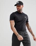 Adidas Originals Adicolor T-shirt With Embroided Logo In Black Cw0711 - Black
