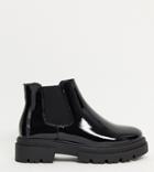 Glamorous Wide Fit Chunky Chelsea Boot In Black