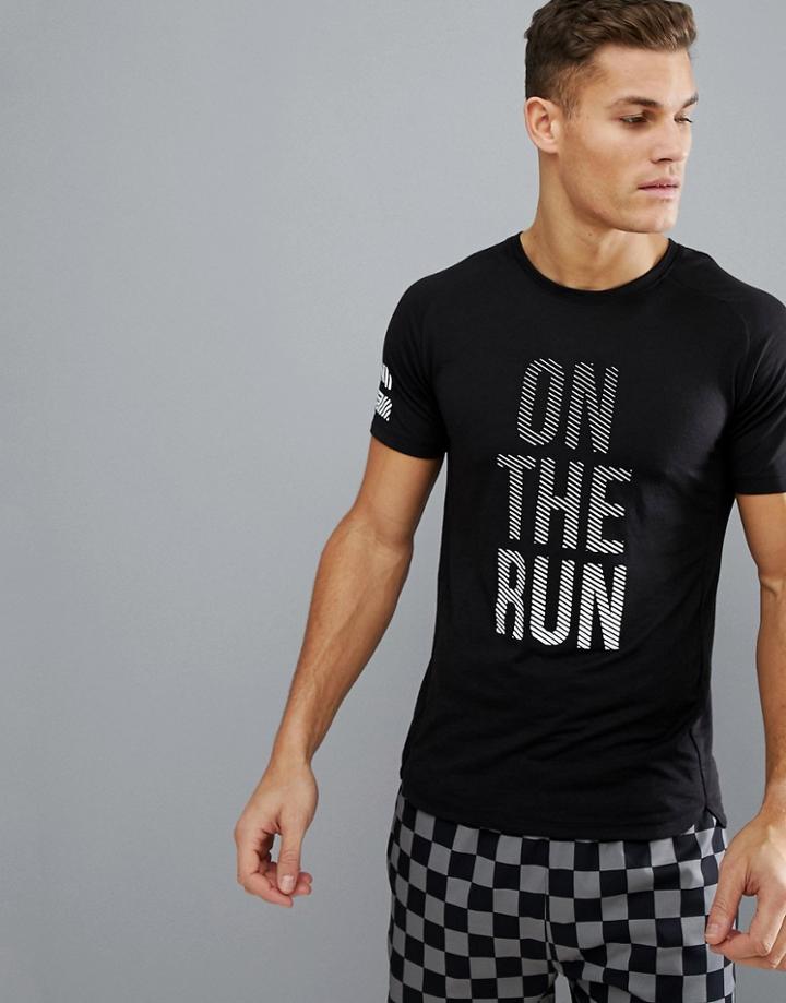 Jack & Jones Core T-shirt With Graphic Text - Black