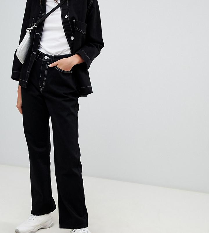 Weekday Skater Loose Fit Jean With Organic Cotton In Black