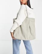 French Connection Relaxed Tote Bag In Light Gray
