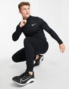 Nike Training Dri-fit Superset Half-zip Long Sleeve Top In Black