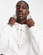 Liquor N Poker Oversized Hoodie In Off-white With Back Print