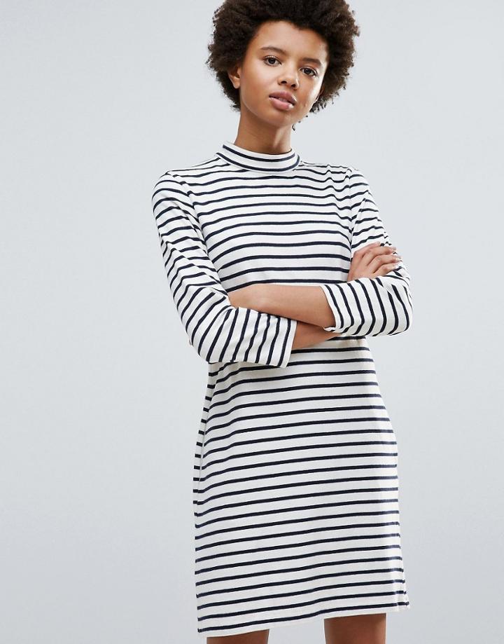 Wood Wood Mary Stripe Dress - White