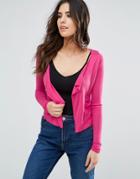 Louche Debbie Sue Waterfall Cardigan - Pink